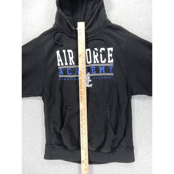 Air Force‎ Falcons PRO WEAVE Vintage Hoodie Sweatshirt (Men's Medium) Black - Picture 8 of 10